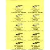 Name Badge Inserts 3.75" x 2" - 500 pack